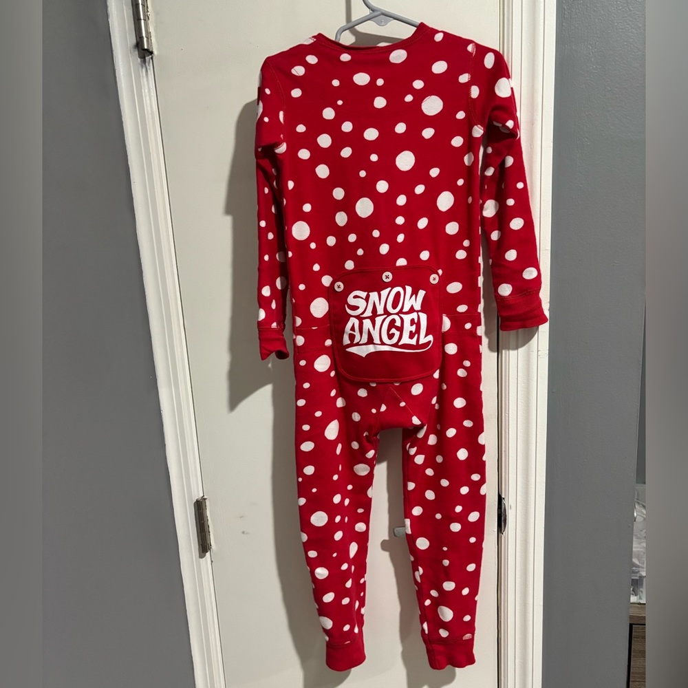 Red Polka Dot Snow Angel Onesie